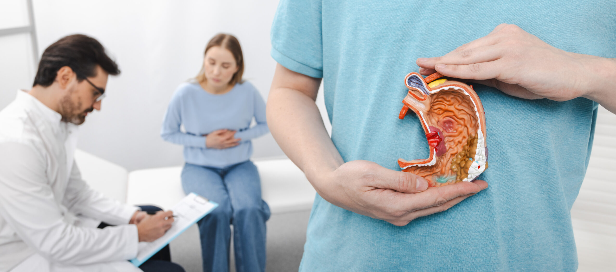 Gastroenterology. Gastroenterologist consultation, treatment of stomach diseases and ulcers